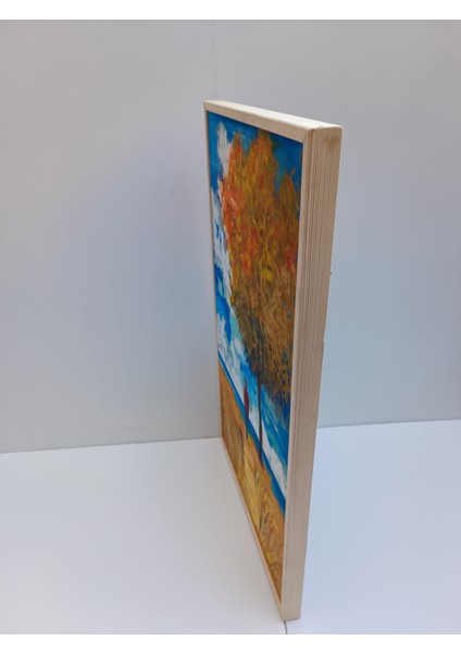 Orjinal Yağlı Boya Tablo Dokulu Kabartmalı Ahşap Çerçeveli Ressam El Emeği Tuyb Sanat Eseri 50X85CM modelleri
