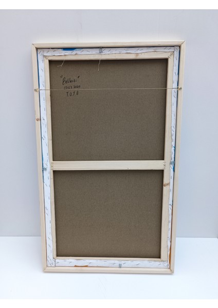 Orjinal Yağlı Boya Tablo Dokulu Kabartmalı Ahşap Çerçeveli Ressam El Emeği Tuyb Sanat Eseri 50X85CM indirimleri