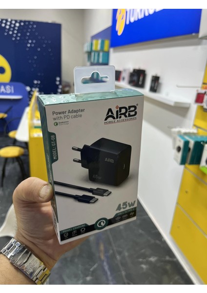 45W Type C Type C Adaptör ve Kablo Set Şarj Aleti