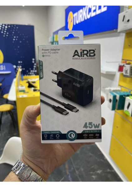 45W Type C Type C Adaptör ve Kablo Set Şarj Aleti modelleri