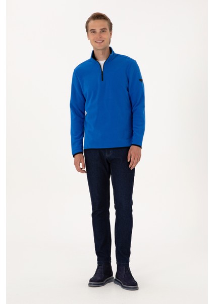 Erkek Koyu Mavi Sweatshirt 50313777-VR032 fırsatları