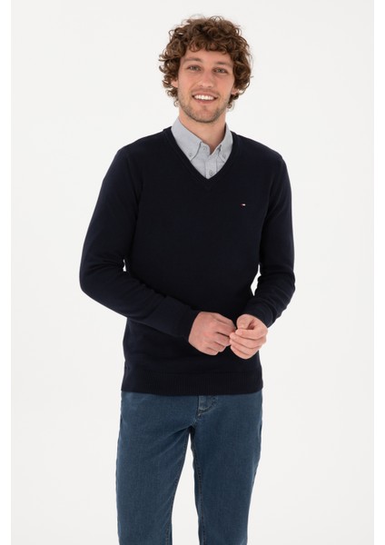 Erkek Lacivert Kazak /triko 50313668-VR033 modelleri