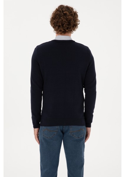 Erkek Lacivert Kazak /triko 50313668-VR033 indirimleri