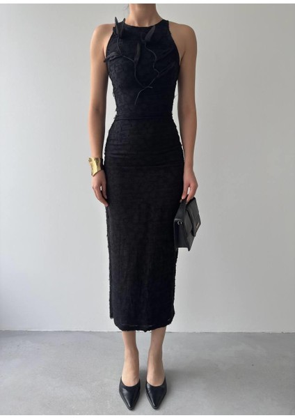 Lers Çiçek Detaylı Elbise fiyatları