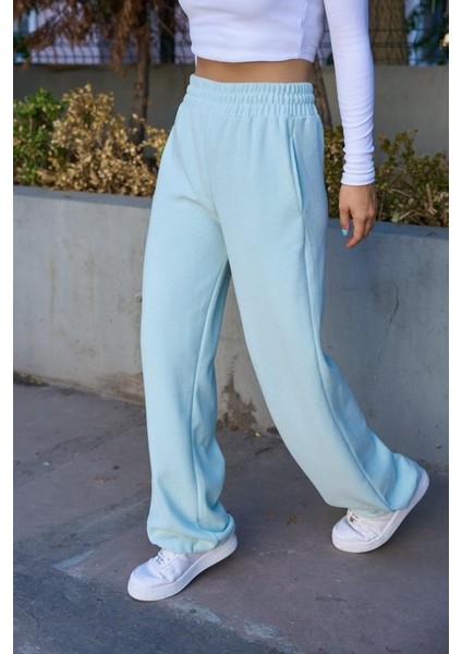 Düz Lastikli Eşofman - Mint Yeşili