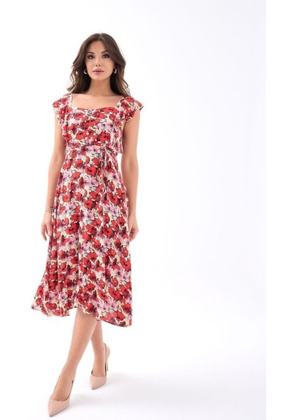 5370 Elbise-Kırmızı