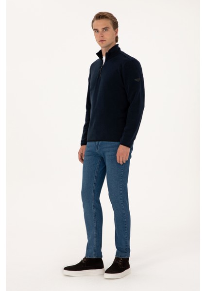 Erkek Lacivert Sweatshirt 50313777-VR033 fırsatları