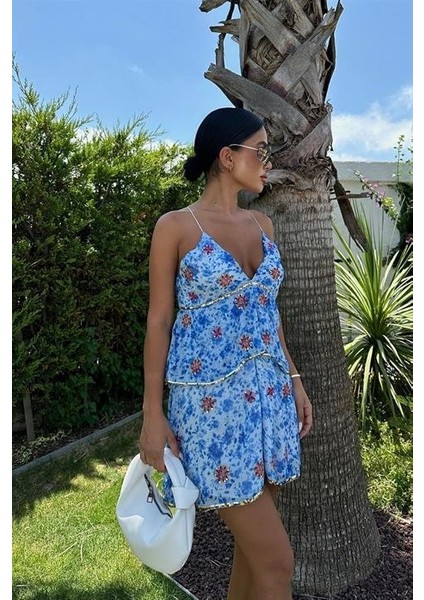 Cheryl Gold Pul Detaylı Elbise 2475-08