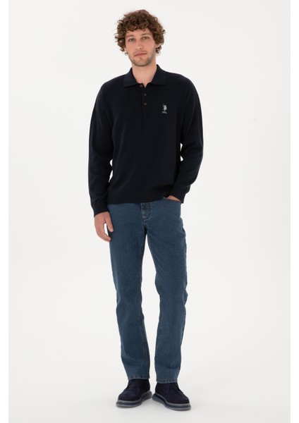 Erkek Lacivert Kazak /triko 50313660-VR033 fırsatları