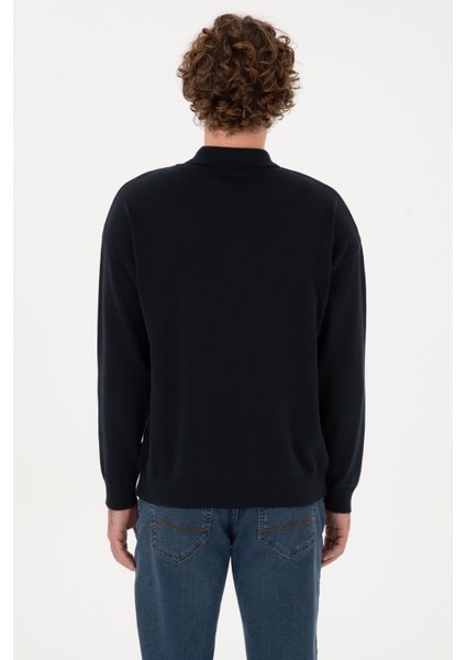 Erkek Lacivert Kazak /triko 50313660-VR033 indirimleri