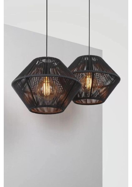 Dekoratif Aydınlatma Sarkıt Büyük Ufo Avize Siyah