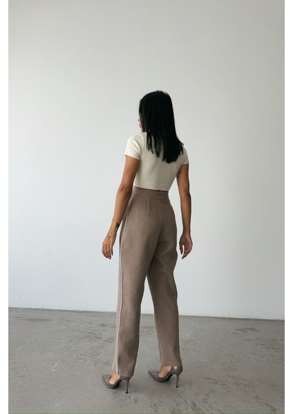 Chanel Pantolon Yan Biyeli - Vizon modelleri