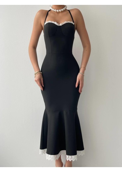 Monea Boyundan Bağlamalı Elbise fiyatları