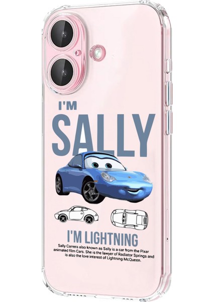 Iphone 16 Plus Uyumlu Desenli Şeffaf Silikon Kılıf MNL12