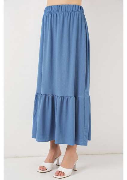 1886 Uzun Örme Etek - Indigo fiyatları