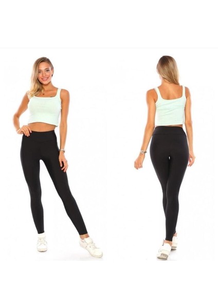 Kadın Siyah Kışlık Parlak Disko Tayt fiyatları