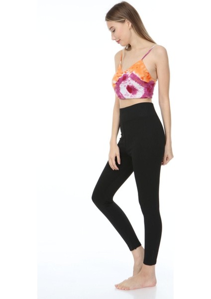 Kadın Siyah Yüksek Bel Toparlayıcı 2 Beden Incelten Çelik Tayt modelleri