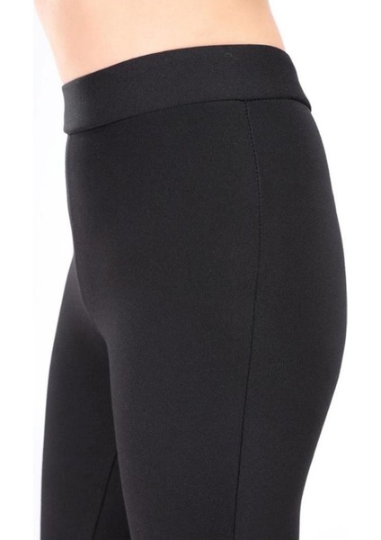 Kadın Siyah Ispanyol Paça Çelik Örme Tayt fırsatları