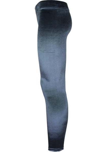 Kadın Gri Kadife Parlak Disko Tayt modelleri