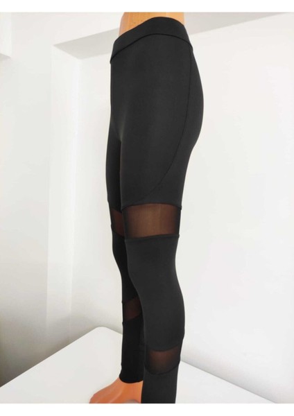 Tül Detaylı Yüksek Bel Dalgıç Tayt fiyatları