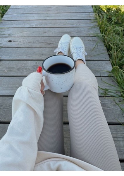 Yüksek Bel Fitilli Tayt