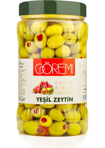 Biber Dolgulu Yeşil Zeytin 1 kg fiyatları