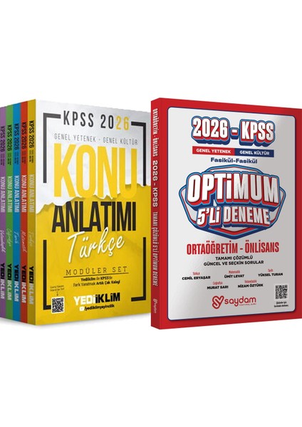 2026 Kpss Konu Anlatımı Modüler Set (5 Kitap) - Optimum 5 Deneme