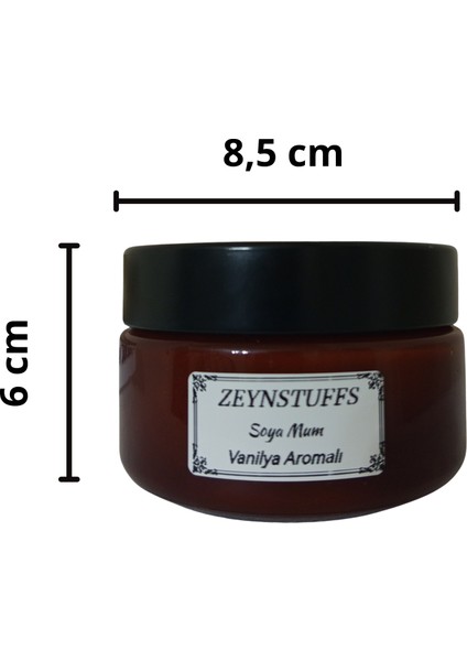 Vanilya, Gül, Amber Kokulu Amber Çift Cam Kavanoz Soya Mum fırsatları