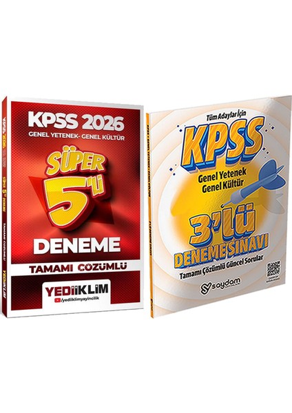 2026 Kpss Tamamı Çözümlü Süper 5li Deneme - 3 Deneme