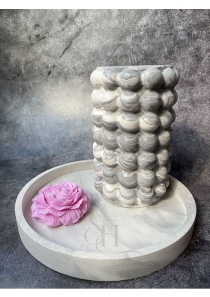 Dekoratif Kaşıklık Bubble Vazo, Çiçeklik Vazo, Çok Amaçlı Baloncuklu Vazo