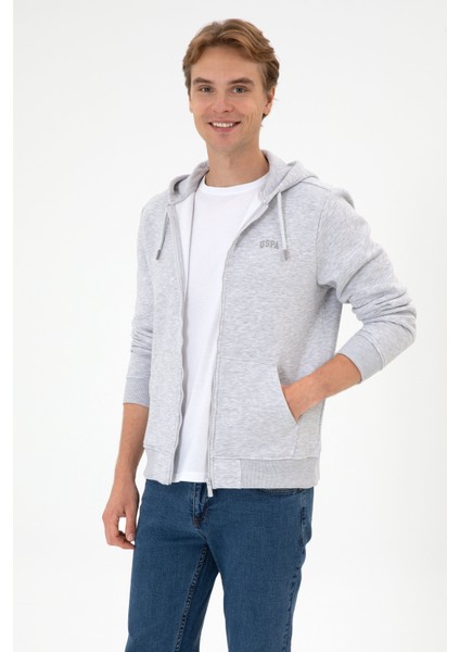 Erkek Açık Gri Hırka (Örme) 50313755-VR001