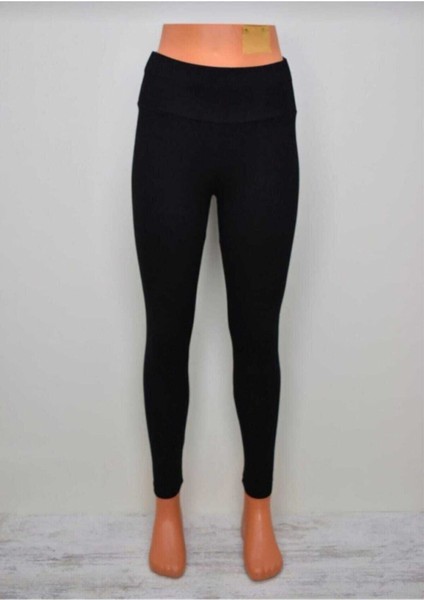 Yüksek Bel Çelik Örme Tayt