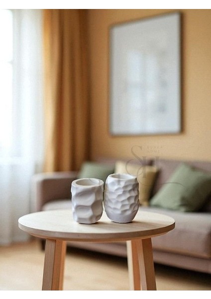 2'li Dekoratif Etnik Desenli Vazo Set, Şık Dokulu Vazo Set fiyatları