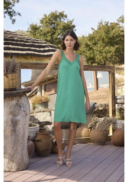 Monamise Etnik Deseni ve Dantelli Sabahlık Takımı fırsatları