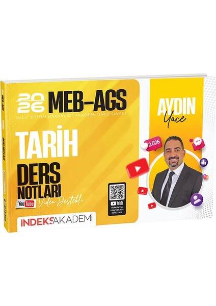 2026 MEB-AGS Akademisi Tarih Video Ders Notları - Aydın Yüce İnde