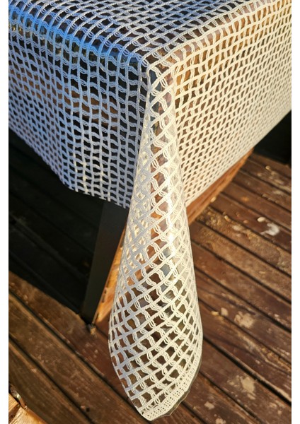 Lüks Hasır Desen Pvc Kaplamalı Silinebilir Su Geçirmez Şeffaf Masa Örtüsü fırsatları