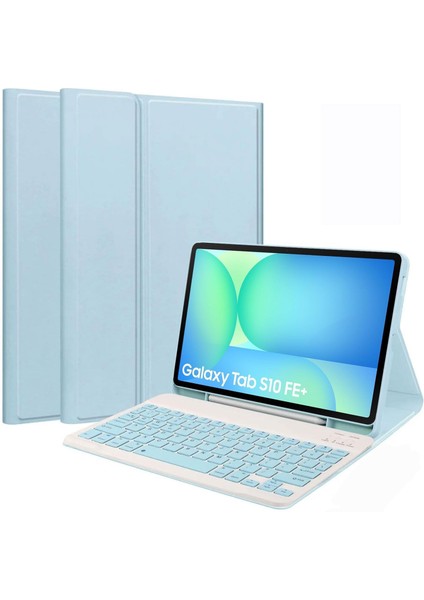 Galaxy Tab S10 Fe+ Plus 13.1 Inç 2025 Ile Uyumlu Bluetooth Türkçe Q Klavyeli Kılıfı(Tablet Değildir)