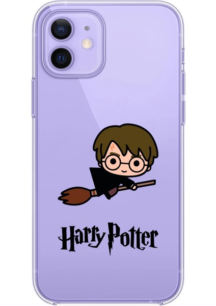 Iphone 12-Iphone 12 Pro Uyumlu Desenli Lüx Şeffaf Silikon Kılıf Mnl1
