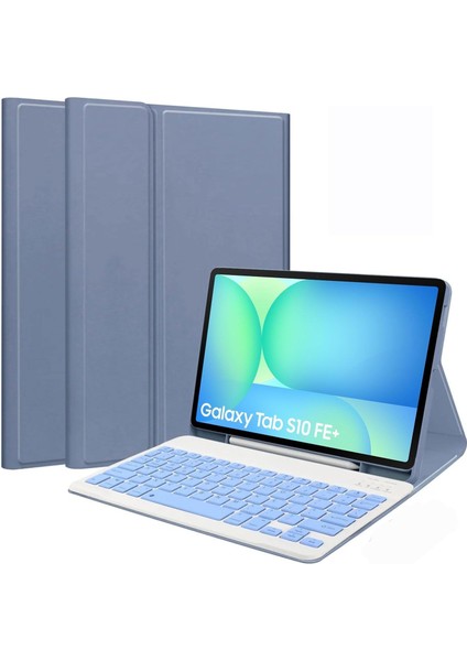 Galaxy Tab S10 Fe+ Plus 13.1 Inç 2025 Ile Uyumlu Bluetooth Türkçe Q Klavyeli Kılıfı(Tablet Değildir)