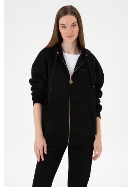 Kadın Siyah Sweatshirt 50314130-VR046