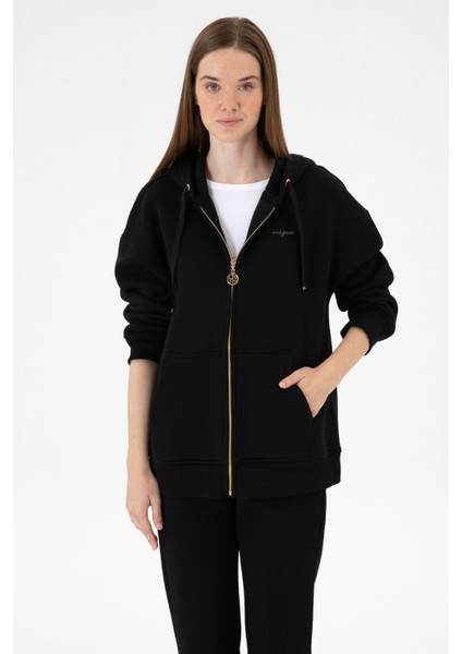 Kadın Siyah Sweatshirt 50314130-VR046 fiyatları