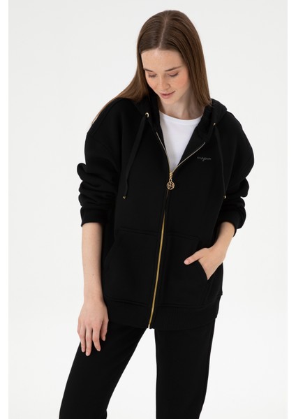 Kadın Siyah Sweatshirt 50314130-VR046 modelleri