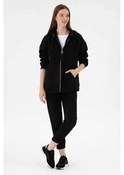 Kadın Siyah Sweatshirt 50314130-VR046 fırsatları