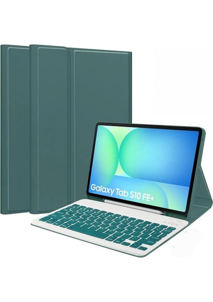 Galaxy Tab S10 Fe+ Plus 13.1 Inç 2025 Ile Uyumlu Bluetooth Türkçe Q Klavyeli Kılıfı(Tablet Değildir)