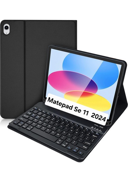 Huawei Matepad Se 11 2024 Inch Ile Uyumlu Bluetooth Türkçe Q Klavyeli Kılıfı