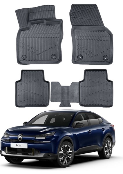 Citroen C4X Elektrikli 2023- Uyumlu Araca Özel Lüx 4d Paspas