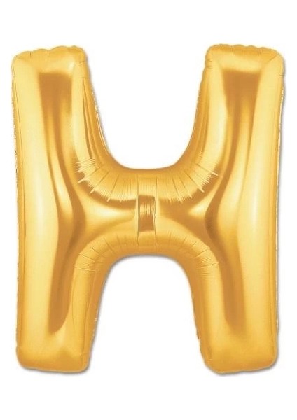 H Harf Folyo Balon Altın Renk 40 İnç