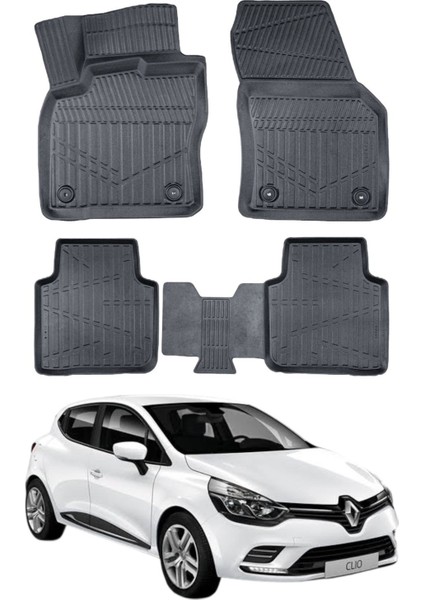 Renault Clio 4 2012-2019 Uyumlu Araca Özel Lüx 4d Paspas