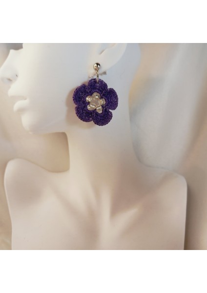 El Yapımı Örgü Çiçek Küpe | Yazlık, Hafif, Antialerjik Kadın Küpe Modelleri | Kadın El Yapımı Çiçek Küpe | Yaz, Plaj, Bahar Kombinlerine Uygun Tasarım | Yaz Modası Trend Takı fiyatları