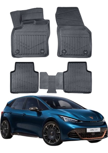 Cupra Born 2024- Uyumlu Araca Özel Lüx 4d Paspas